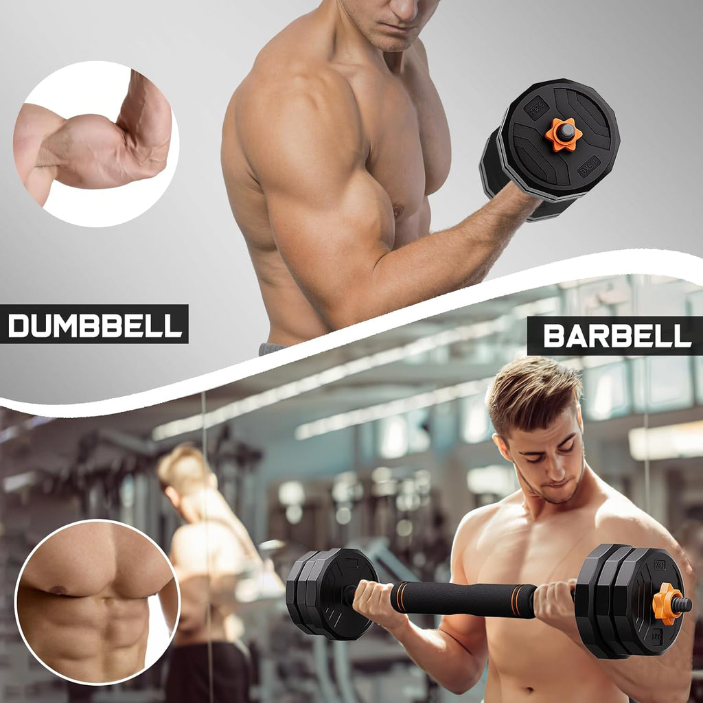 44LB 4 in 1 Adjustable Weight Dumbbell Set K4717