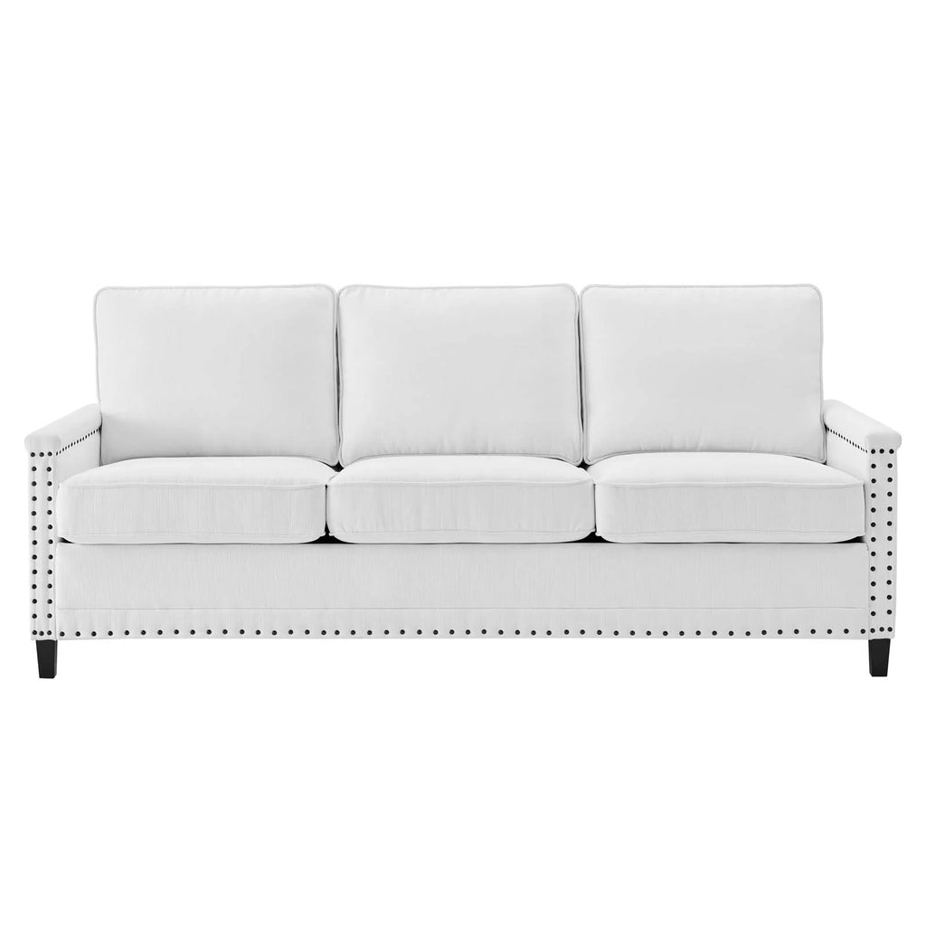 White Fabric Sofa A900