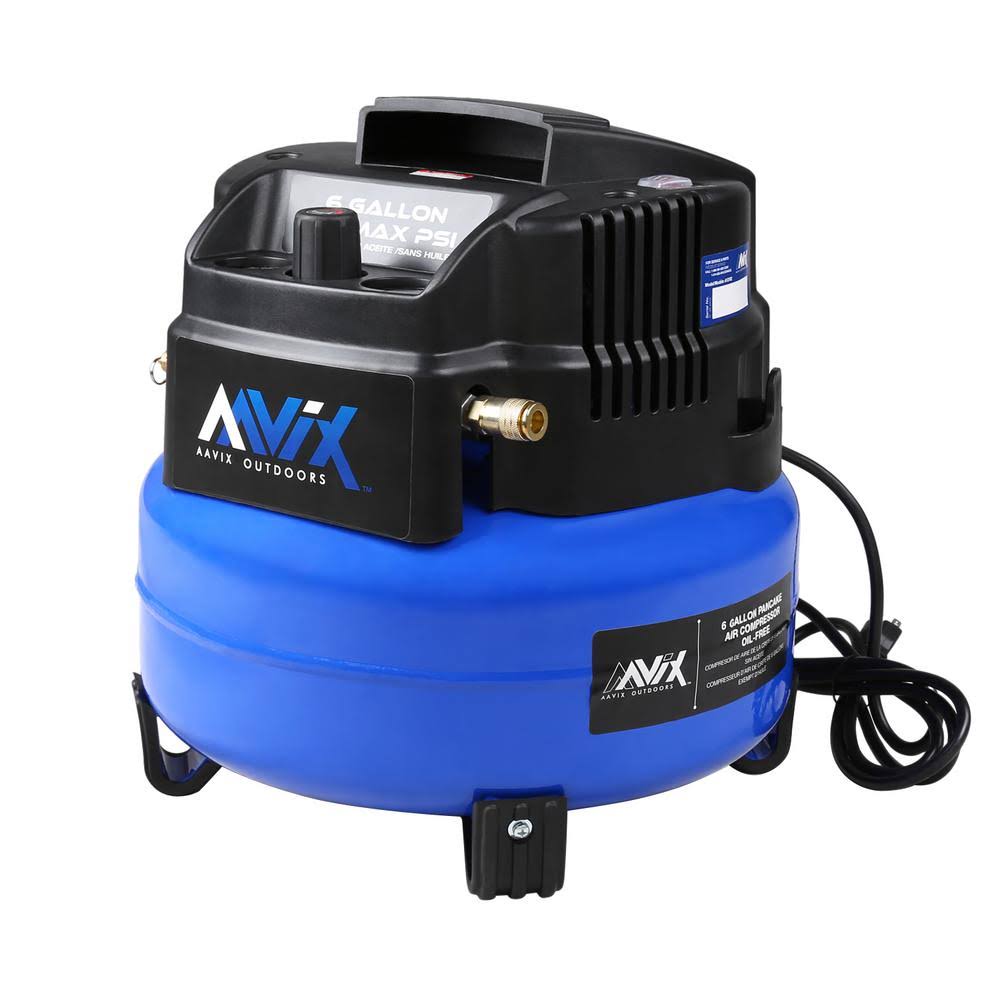 6 gal. Portable Electric 150 PSI Oil-Free Pancake Air Compressor N3235