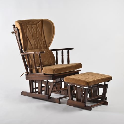 Pumpkin Glider Chair and Ottoman Set X53961