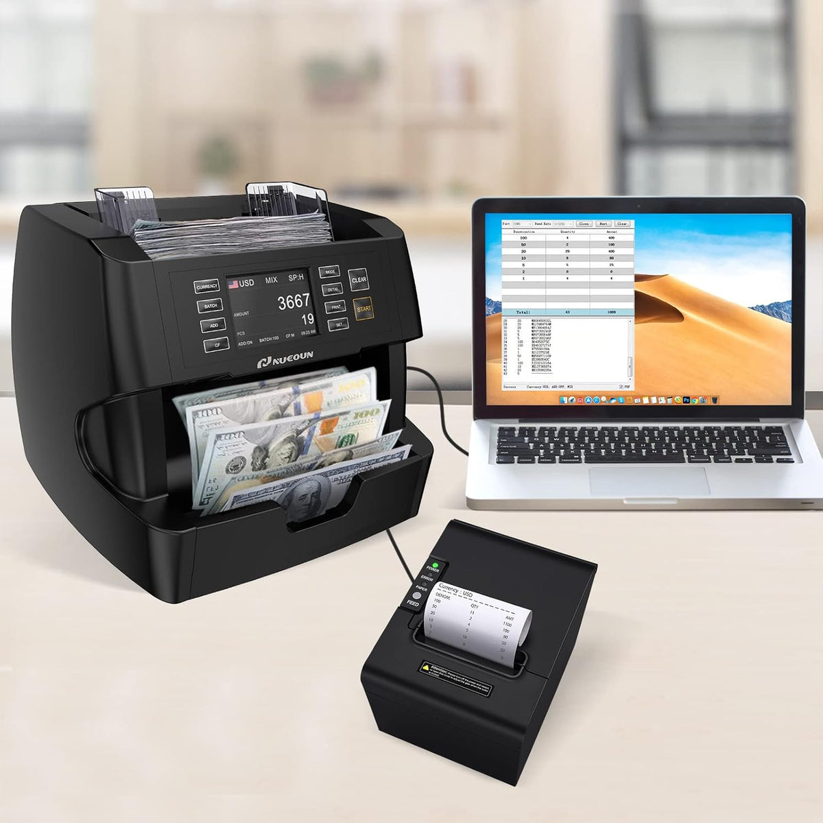 Business Grade Mixed Denomination Money Counter Machine X103