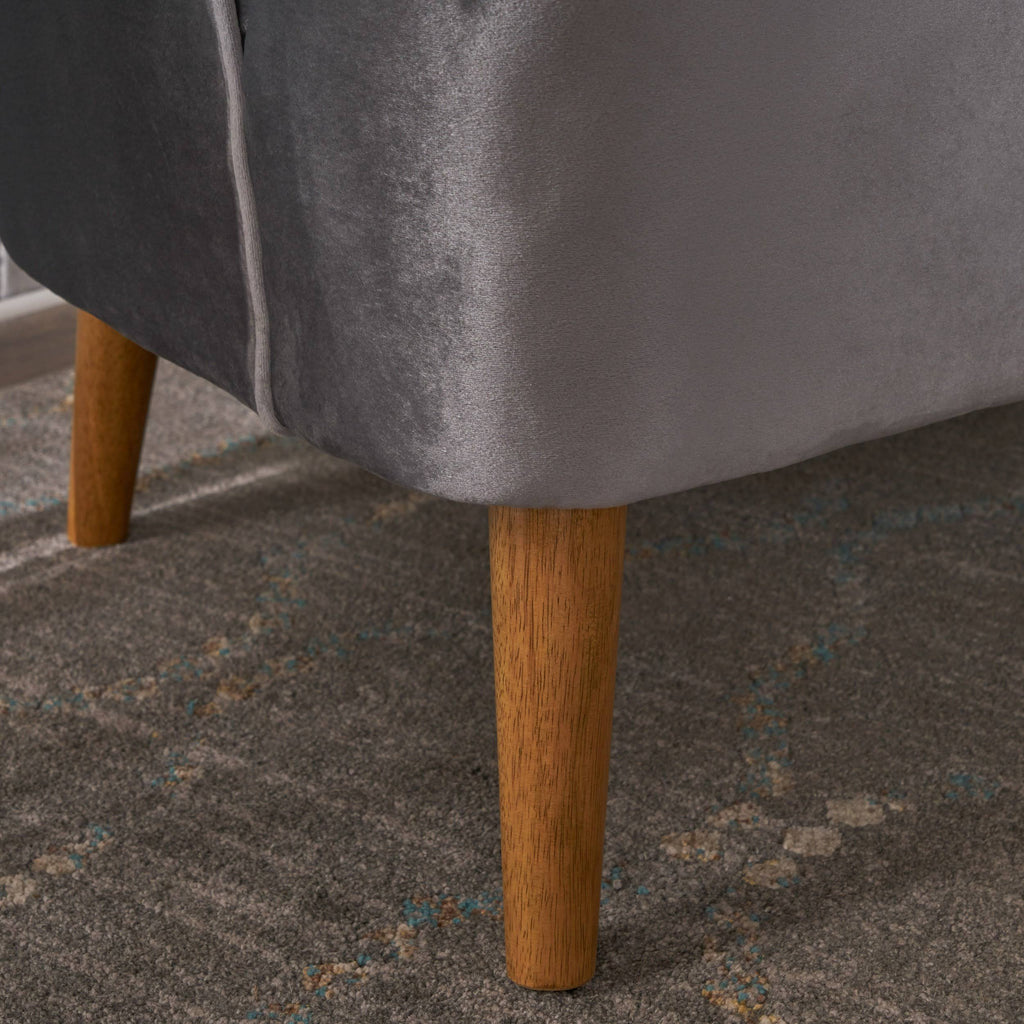 Modern Velvet Settee D18894