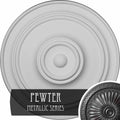 Classic Ceiling Medallion, Hand-Painted Pewter M820