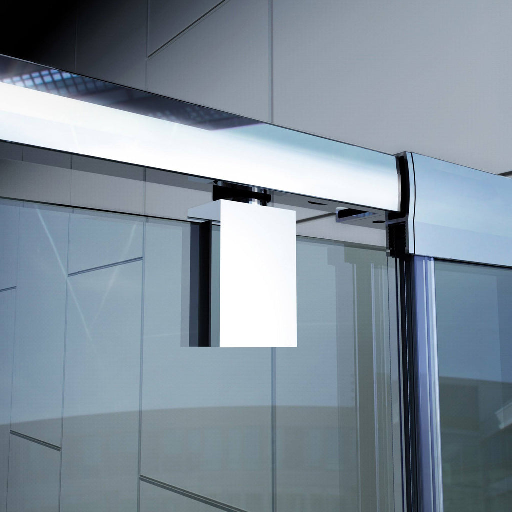 Semi-Frameless Pivot Shower Door in Chrome Y6374
