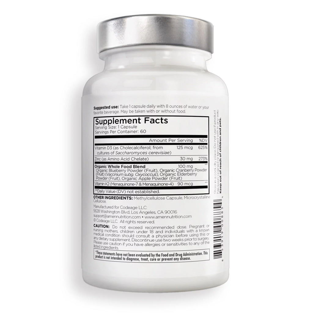 Vitamin D K2 & Zinc 5000 IU 60 ct R712156