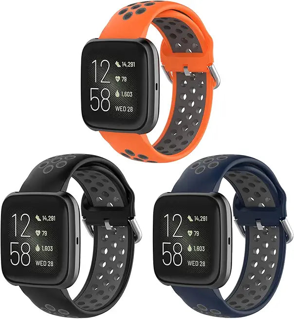 Soft Silicone Waterproof Breathable Replacement Wristband Bands T1006