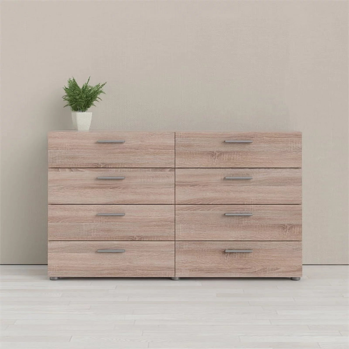 2 Piece Bedroom Set with 8 Drawer Dresser and 4 Drawer Chest F561