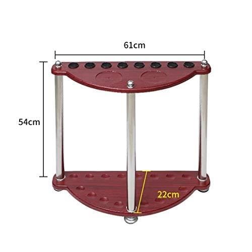 Wall-Mounted Wooden Pool Cue Rack for 8 Cues E29212