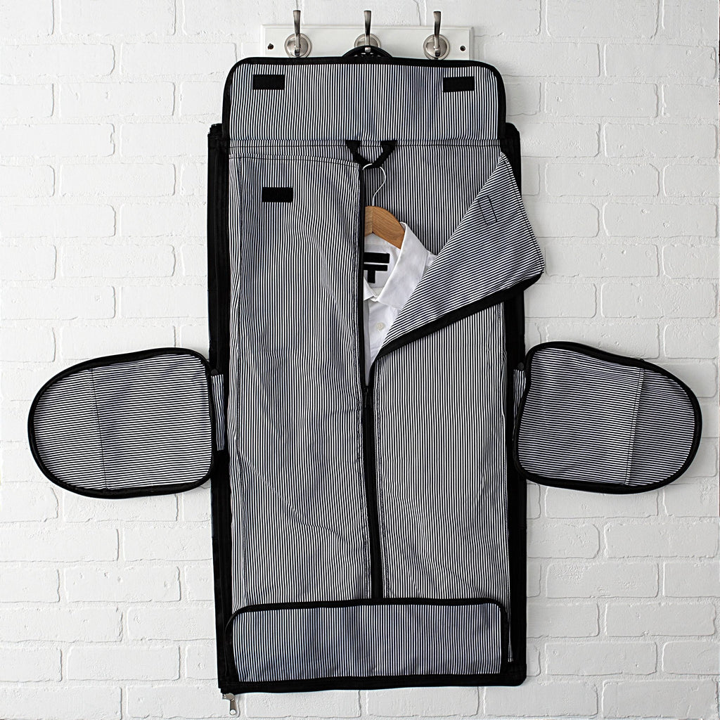 Black Microfiber Convertible Garment Bag U80828