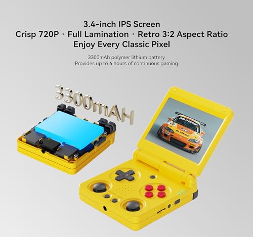 Indigo 3.4'' IPS Screen 64G TF Card Portable Handheld Gaming Console S175658