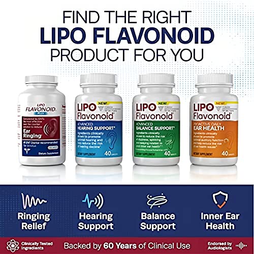 Lipo Flavonoid Plus Tinnitus Relief with Melatonin, 75 Caplets L12651