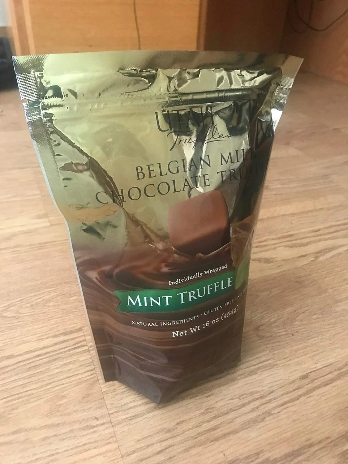 Belgian Milk Mint Chocolate Truffles 16 Oz Bag J770703