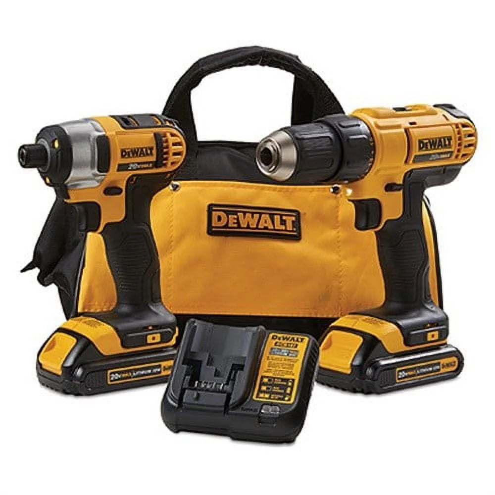 20V MAX Cordless Drill Driver Impact Driver Combo Kit 1.3 Ah Lithium Ion A398521