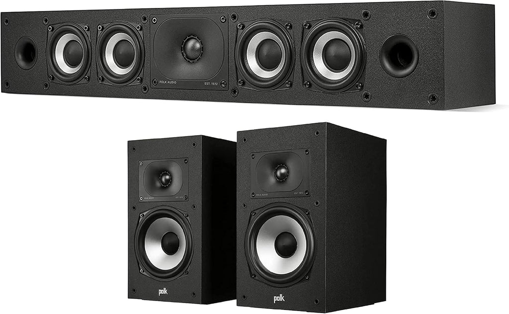 Pair of Midnight Black Bookshelf or Surround Speakers D86867