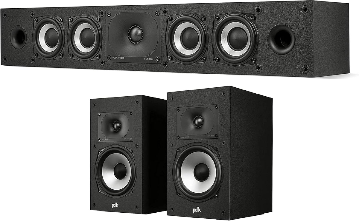 Pair of Midnight Black Bookshelf or Surround Speakers D86867