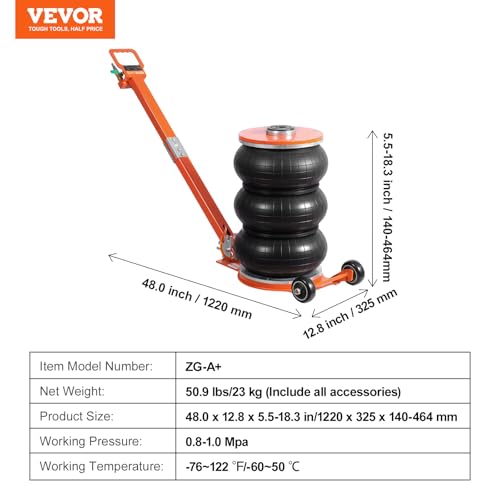 5 Ton Triple Bag Air Jack with Thick Rubber Pad S89451