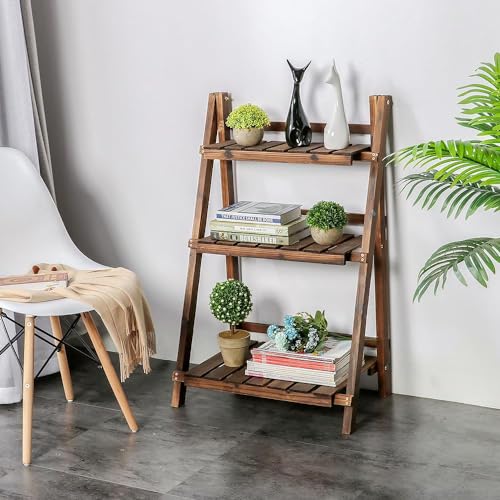 3-Tier Wooden Folding Plant Stand W802675
