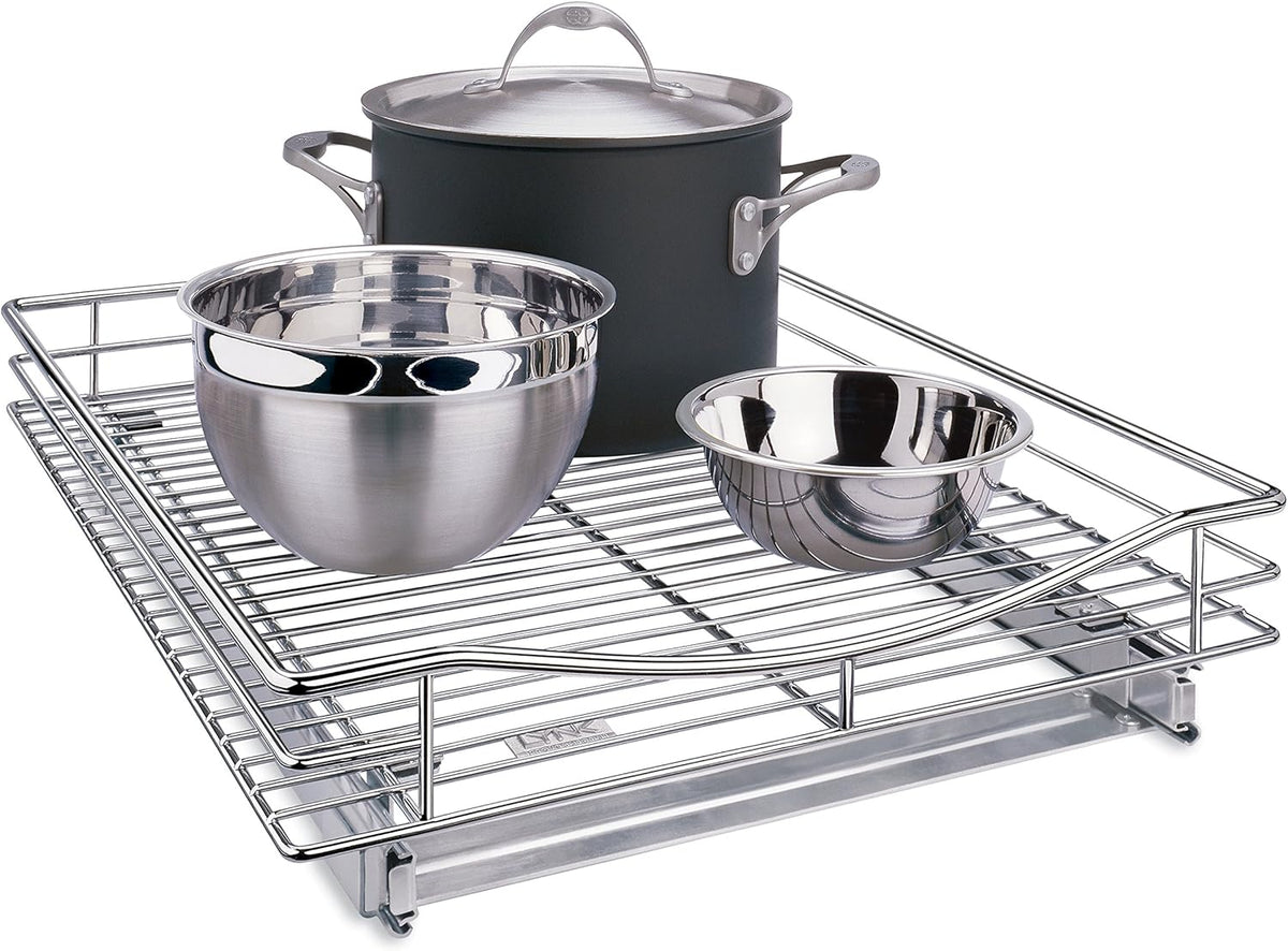 Under Sink Pull Out Two Tier Sliding Shelf H88866