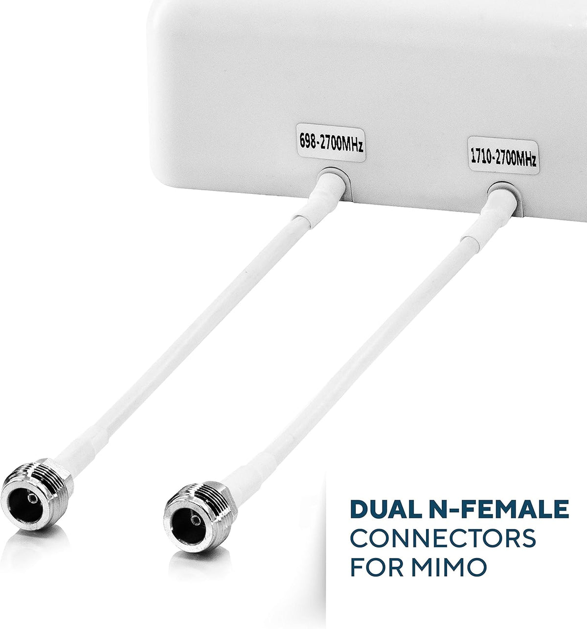 4G LTE Wide Band MIMO Panel Antenna Kit with SMA Adapters K1585
