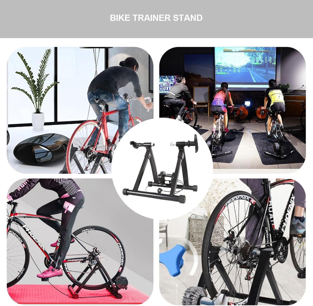 Black Magnetic Folding Bike Trainer Stand A7448