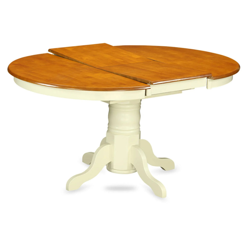 Oval Pedestal Dining Table with Butterfly Leaf M245624