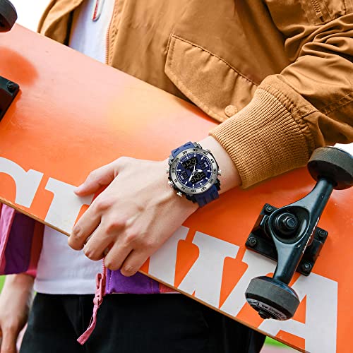 Men's Stainless Steel Digital Watch H418