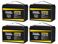 12V 100Ah LiFePO4 Lithium Battery with 100A BMS, 1280Wh Energy Storage, Iron Phosphate 15000 Deep Cycles Marine Battery W486818