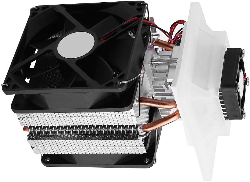 12V Semiconductor Refrigeration Thermoelectric Peltier Air Cooling Dehumidification System Cooler Fan Kit 175x100x98 mm T2864