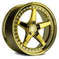 Gold Vacuum with Chrome Rivets L624445
