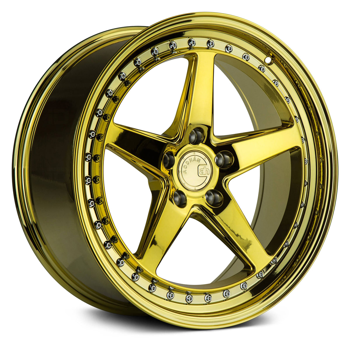 Gold Vacuum with Chrome Rivets L624445