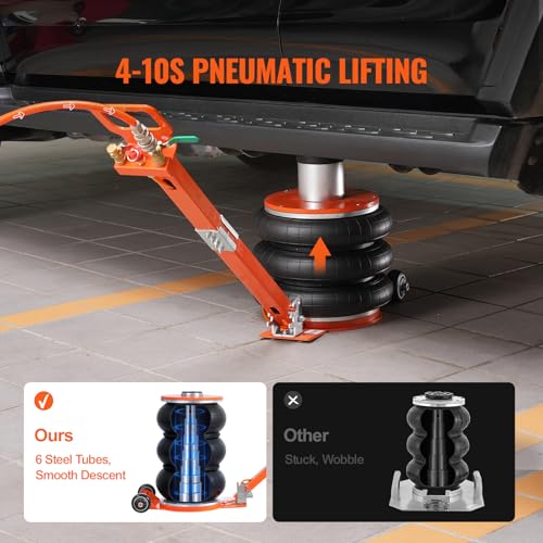 5 Ton Triple Bag Air Jack with Thick Rubber Pad S89451