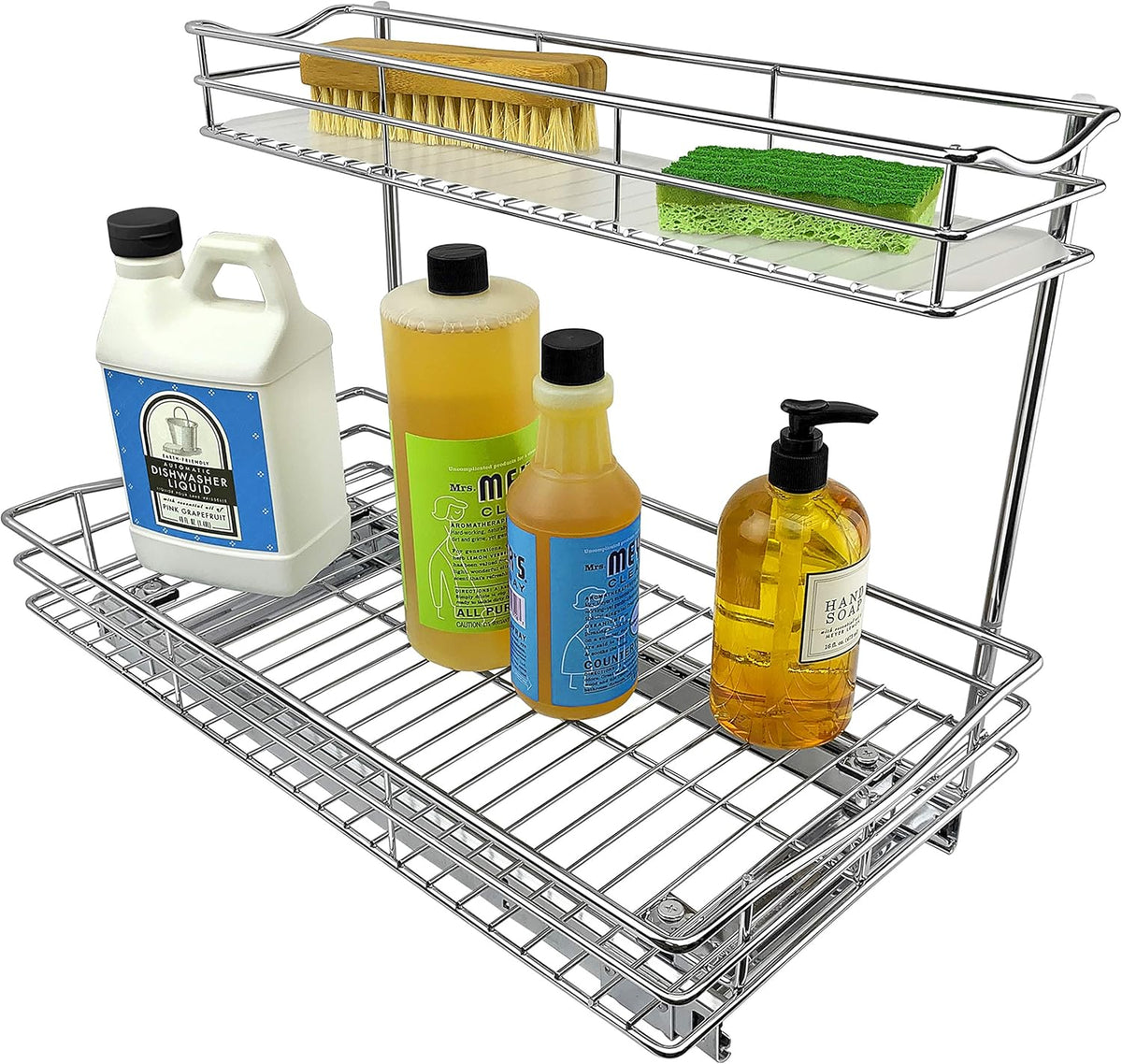 Under Sink Pull Out Two Tier Sliding Shelf H88866