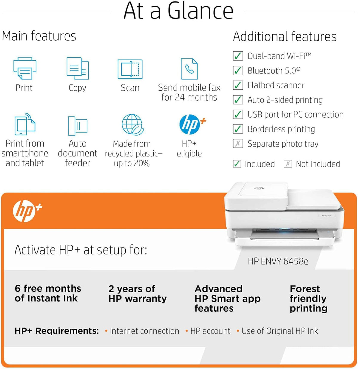 White Wireless Color Inkjet All-in-One Printer T57085