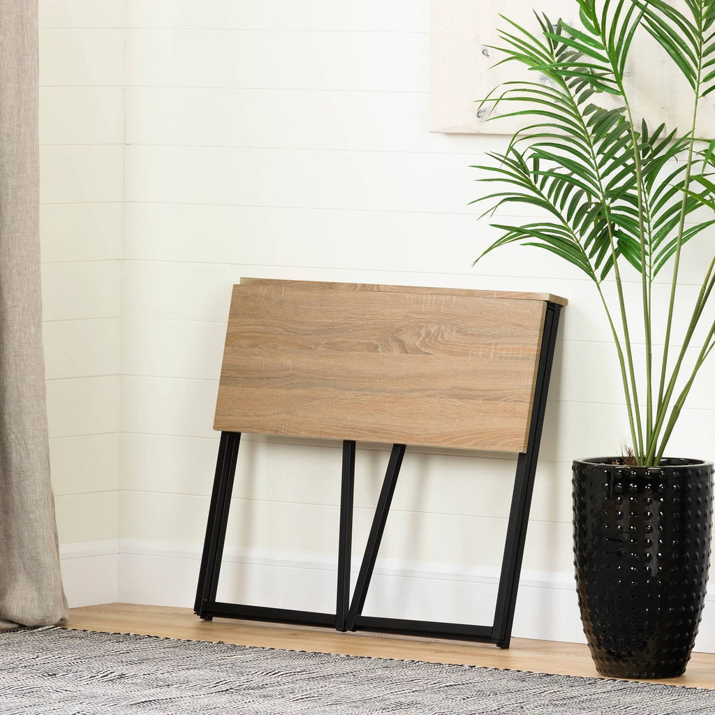 Oak Camel Industrial Folding Computer Desk I2407