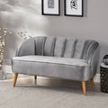 Modern Velvet Settee D18894