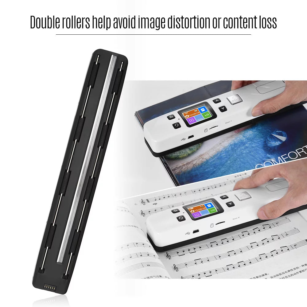 Portable Wand Document Scanner A4 Size LCD Display Z845284
