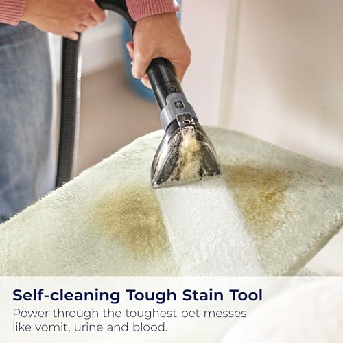 Portable Carpet and Upholstery Deep Cleaner with Self-Cleaning Tough Stain Tool and Pet Hair Removal Tool A83599