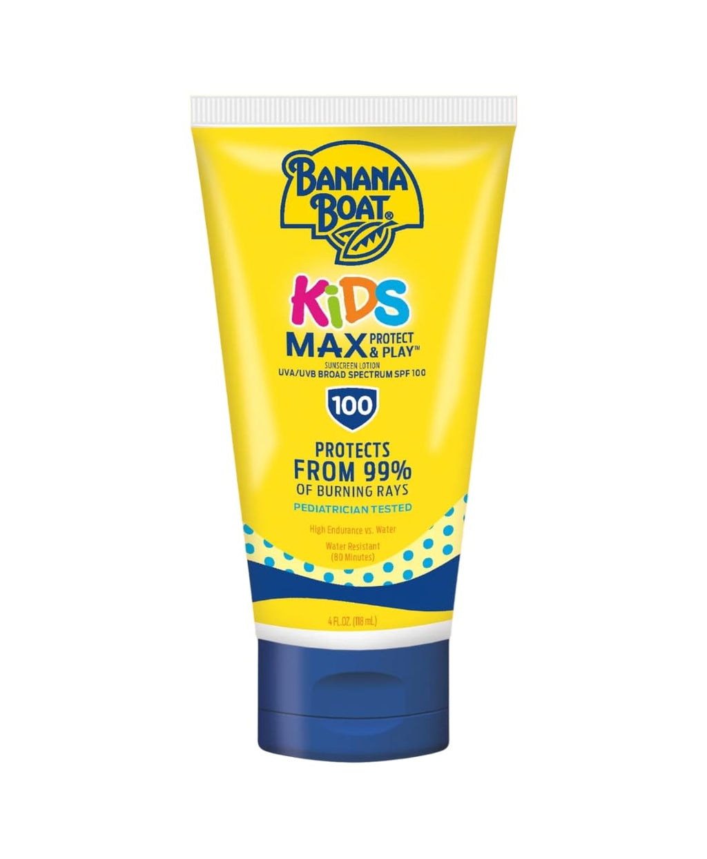 Kids Max Protect and Play Sunblock Lotion SPF 100-4 Oz Y43496