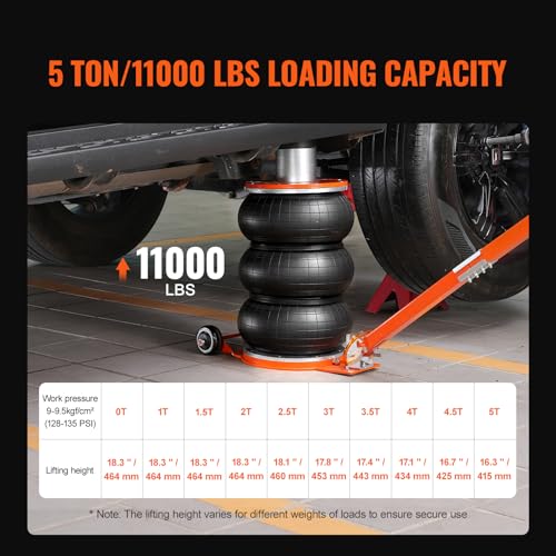 5 Ton Triple Bag Air Jack with Thick Rubber Pad S89451