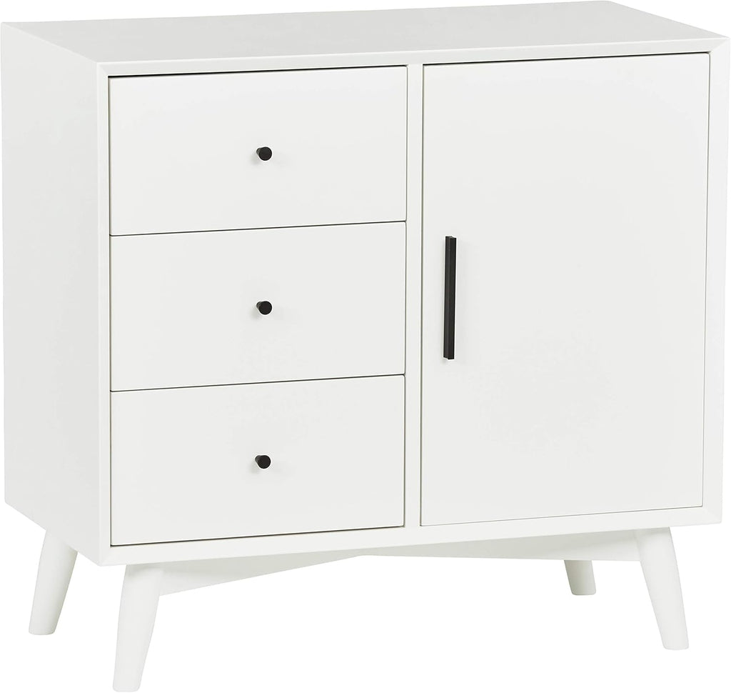 White Media Storage Cabinet L342160