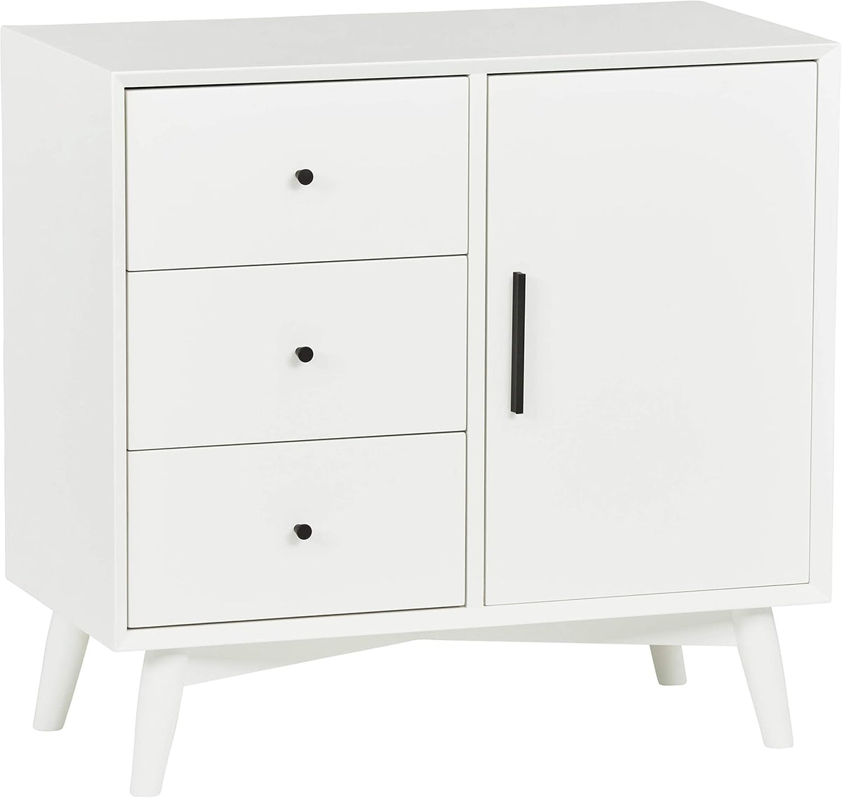 White Media Storage Cabinet L342160