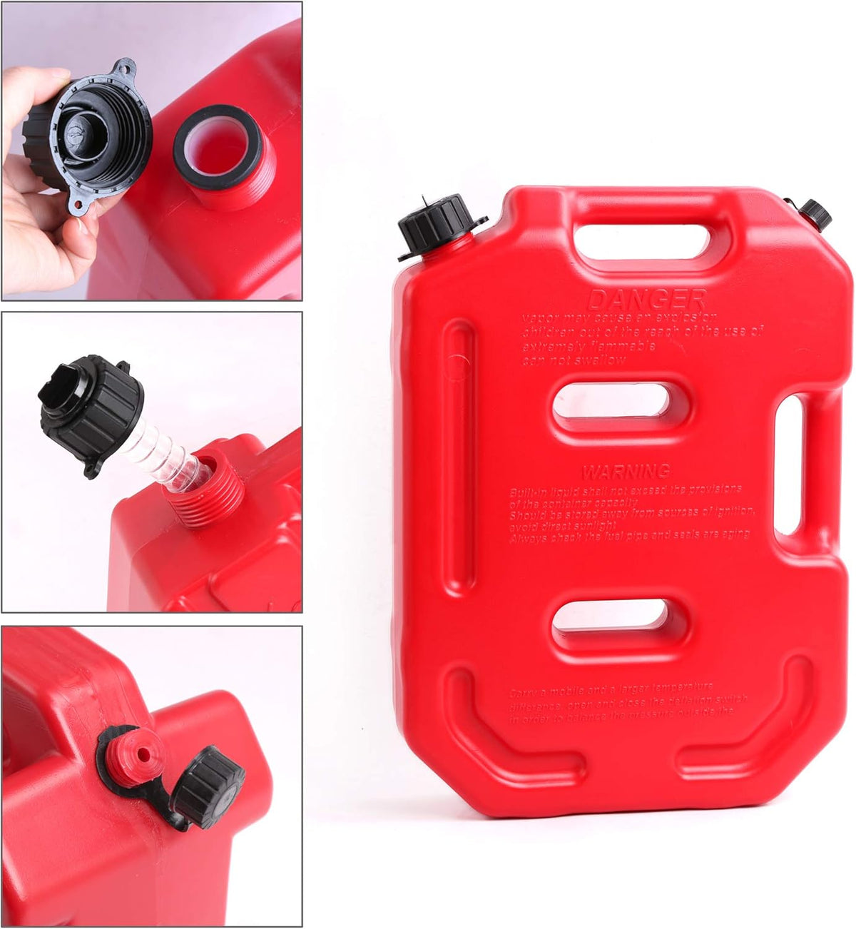2.6 Gallon Gasoline Fuel Can Pack of 2 V788941