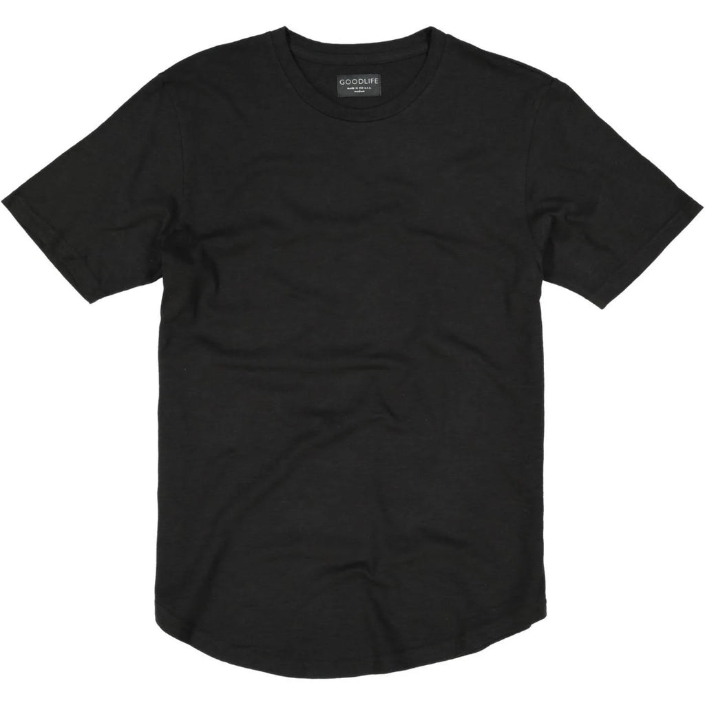 Slub Scallop Crew XL / Black H1150