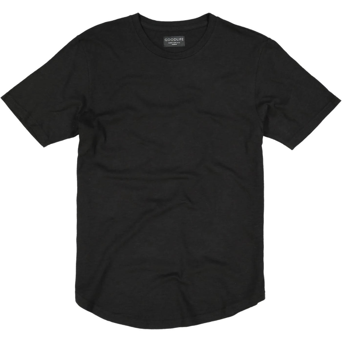 Slub Scallop Crew XL / Black H1150