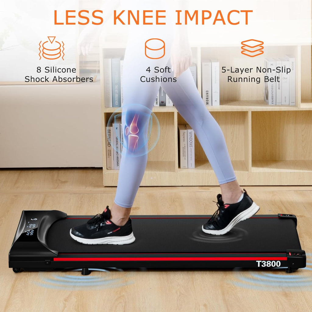 Walking Pad Under Desk Treadmill 2.5HP Folding Treadmill with Remote LCD Display I6963