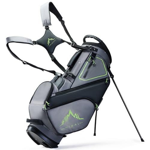 14 Way Dividers Golf Stand Bag Lightweight with Multiple Pockets, Dual Strap and Rain Cover Hood B9351