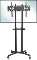 Mobile TV Cart Rolling TV Stand with Wheels and Shelf for 32-70 inch Flat Screen O1583