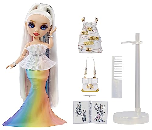 Rainbow 11” Fashion Doll and Playset with 2 Complete Doll Outfits and Fashion Play Accessories T85417