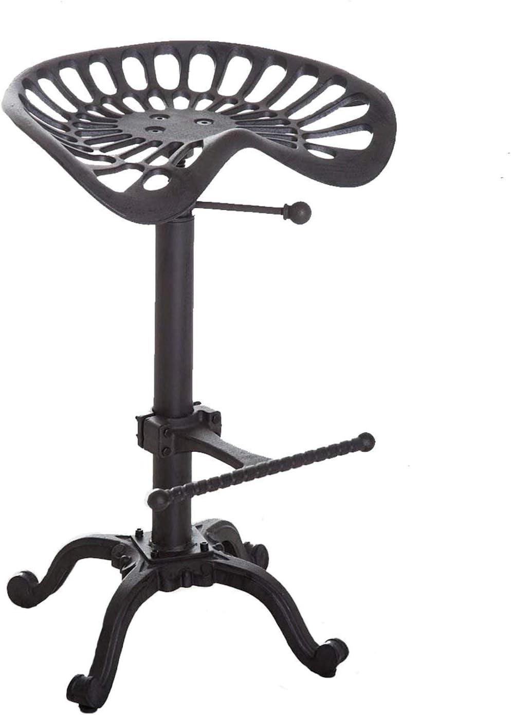 Adjustable Swivel Bar Stool with Cast Iron Seat G942177