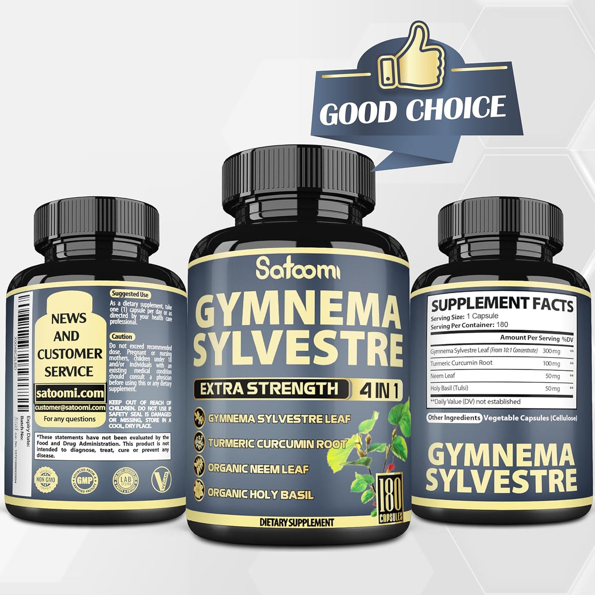 180 Capsules Gymnema Sylvestre Capsules Extract O840943